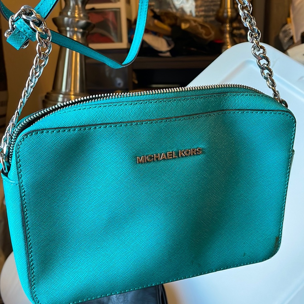 Michael kors crossbody teal